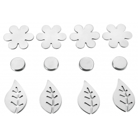 Metaltex Tischtuch-Magnete Edelstahl sortierte Motive 4Stück Metaltex Tischtuch-Magnete Edelstahl sortierte Motive 4Stück