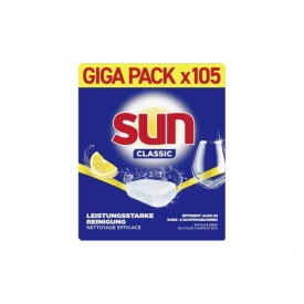 Sun All in1 Spülmaschinen Tabs Lemon 105er Giga Pack Sun All in1 Spülmaschinen Tabs Lemon 105er Giga Pack
