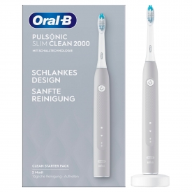 Oral-B Elektrische Zahnbürste Pulsonic slim clean 2000 grau Oral-B Elektrische Zahnbürste Pulsonic slim clean 2000 grau