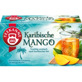 Teekanne Früchtetee Karibische MANGO, Beutel Teekanne Früchtetee Karibische MANGO, Beutel