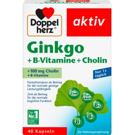 Doppelherz Ginkgo + B-Vitamine + Cholin Kapseln Doppelherz Ginkgo + B-Vitamine + Cholin Kapseln