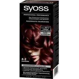 Schwarzkopf Syoss Dauerhafte Haarfabe Coloration Professional Performance 4-2 Mahagoni Stufe 3