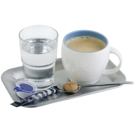 Aps Serviertablett Edelstahl 21,5x13x1,5cm Aps Serviertablett Edelstahl 21,5x13x1,5cm