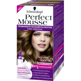 Schwarzkopf Perfect Mousse Dauerhafte Haarfarbe Schaumcoloration 665 helles Goldbraun