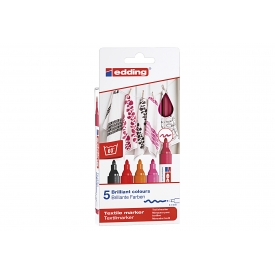Edding Textilmarker warm colours 4500 2-3mm 5er Pack Edding Textilmarker warm colours 4500 2-3mm 5er Pack