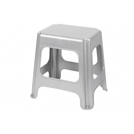 Keeeper Maxi Tritt-/Sitzhocker light silver