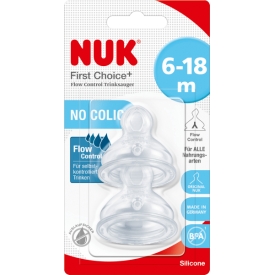 Nuk Trinksauger First Choice+ Silikon 6-18 Monate Nuk Trinksauger First Choice+ Silikon 6-18 Monate