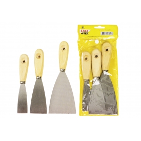 Easy Work EW Malerspachtelsatz 3-tlg., ca. 30, 50 & 80mm Klingen, mit flachovalen Holzheften Easy Work EW Malerspachtelsatz 3-tlg., ca. 30, 50 & 80mm Klingen, mit flachovalen Holzheften