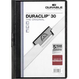 Durable Klemmmappe Duraclip 30 schwarz