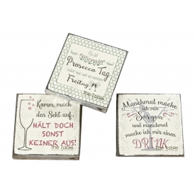  BOLTZE Cocktail-Serviette Drink 3fach sortiert 25x25cm