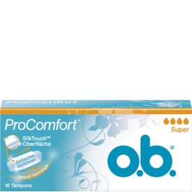 O.B. Tampons Pro Comfort Silk Touch Super O.B. Tampons Pro Comfort Silk Touch Super