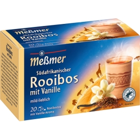 Meßmer Rooibostee Südafrikanischer Rooibos mit Vanille 20 stk Meßmer Rooibostee Südafrikanischer Rooibos mit Vanille 20 stk