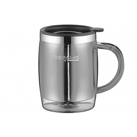 Thermos Isolier-Trinkbecher Desktop Mug TC Edelstahl 0,35 l grau