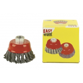 Easy Work EW Topfbürste für Winkelschleifer M 14, Durchmesser 65 mm, mit gezopftem verzinktem Stahldraht 0,50 mm Easy Work EW Topfbürste für Winkelschleifer M 14, Durchmesser 65 mm, mit gezopftem verzinktem Stahldraht 0,50 mm