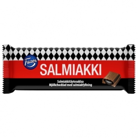 Fazer Salmiakki Milchschokolade mit salzigem Lakritzfüllung Fazer Salmiakki Milchschokolade mit salzigem Lakritzfüllung