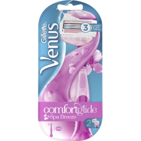 Gillette Venus Comfort Glide Spa Breeze Rasierer + 2 Klingen Gillette Venus Comfort Glide Spa Breeze Rasierer + 2 Klingen