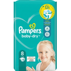 Pampers Windeln Baby Dry Gr.8 Extra Large, 17+ kg, Einzelpack Pampers Windeln Baby Dry Gr.8 Extra Large, 17+ kg, Einzelpack