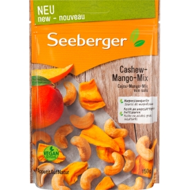 Seeberger Nuss- & Trockenfrüchtemischung, Cashew-Mango-Mix Seeberger Nuss- & Trockenfrüchtemischung, Cashew-Mango-Mix