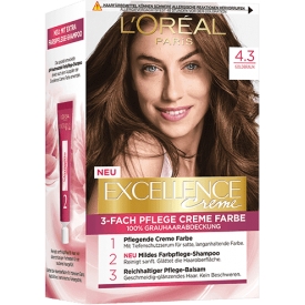 LOreal Paris Excellence Coloration Goldbraun 4.3 LOreal Paris Excellence Coloration Goldbraun 4.3