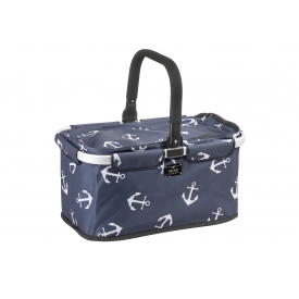Genius Einkaufskorb Falko dunkelblau mit Ankern Genius Einkaufskorb Falko dunkelblau mit Ankern