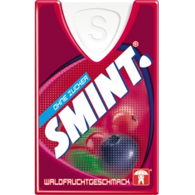 Smint Pastillen, wild berry, Waldfrucht, zuckerfrei Smint Pastillen, wild berry, Waldfrucht, zuckerfrei