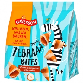 Griesson Waffelecken Zebraaa Bites mit Nuss-Nougat-Creme Griesson Waffelecken Zebraaa Bites mit Nuss-Nougat-Creme
