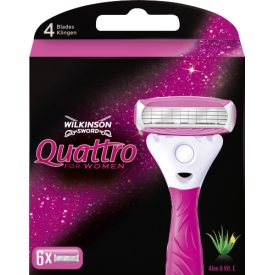 Wilkinson Rasierklingen für Frauen von Wilkinson Quattro - 6 Stück Wilkinson Rasierklingen für Frauen von Wilkinson Quattro - 6 Stück