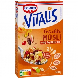 Vitalis Früchte Müsli Ohne Zucker Vitalis Früchte Müsli Ohne Zucker