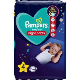 Pampers Pants night Baby Dry Gr.4 Maxi, 9-15 kg Pampers Pants night Baby Dry Gr.4 Maxi, 9-15 kg