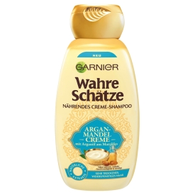 Garnier Wahre Schätze Argan-Mandel Creme nährendes Creme-Shampoo Garnier Wahre Schätze Argan-Mandel Creme nährendes Creme-Shampoo