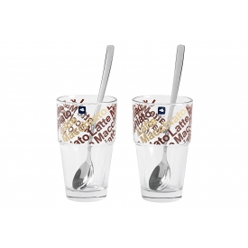 Leonardo Latte Macchiato Set Café Latte Solo 370 ml 20,2cm 4 teilig
