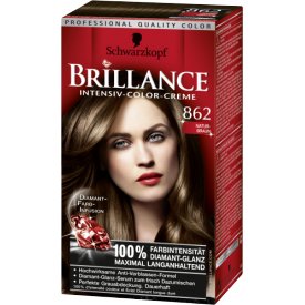 Schwarzkopf Brillance Dauerhafte Haarfarbe Intensiv-Color-Creme 862 Naturbraun Schwarzkopf Brillance Dauerhafte Haarfarbe Intensiv-Color-Creme 862 Naturbraun