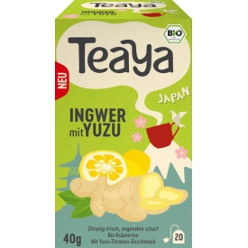 Teaya Bio Ingwer mit Yuzu - Japan Kräutertee Teaya Bio Ingwer mit Yuzu - Japan Kräutertee
