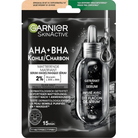 Garnier Tuchmaske Serum AHA + BHA Kohle/Charbon