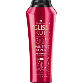 Schwarzkopf GLISS Winter Repair Shampoo – 3 X 250 Ml, Mit Cranberry-Extrakt Für Wintergeschädigtes Haar