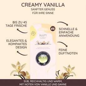 Ruum Auto Lufterfrischer Clip Creamy Vanilla 4ml Ruum Auto Lufterfrischer Clip Creamy Vanilla 4ml