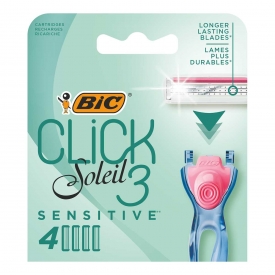 BIC Rasierklingen Solei Click 3 Sensitive 4 Klingen BIC Rasierklingen Solei Click 3 Sensitive 4 Klingen