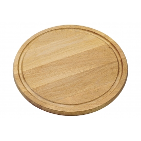 Kesper Fleischteller Buche mit Saftrille Ø25cm