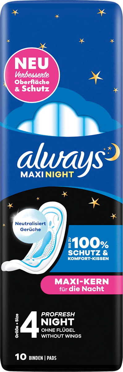 Damenbinden Maxi ProFresh Night