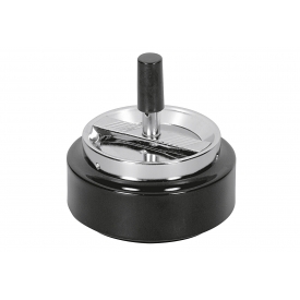 Aps Drehascher Klassiker 11cm Ø10,5cm schwarz/verchromt