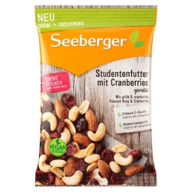 Seeberger Seeberger Studentenfutter mit Cranberries geröstet Seeberger Seeberger Studentenfutter mit Cranberries geröstet