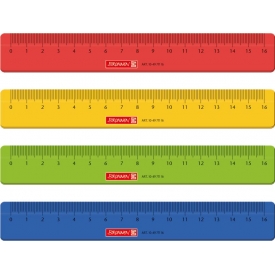 Brunnen Lineal Plexiglas 16cm 4 Farben sortiert Brunnen Lineal Plexiglas 16cm 4 Farben sortiert