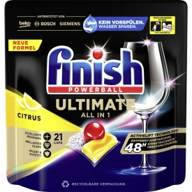 Finish Spülmaschinen-Tabs Powerball, Ultimate All in 1, Citrus Finish Spülmaschinen-Tabs Powerball, Ultimate All in 1, Citrus