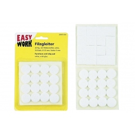 Easy Work EW Filzgleiter 32-tlg. mit Klebestreifen, Easy Work EW Filzgleiter 32-tlg. mit Klebestreifen,