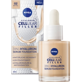 Nivea Serum mit Foundation 3in1 Hyaluron Mittel Nivea Serum mit Foundation 3in1 Hyaluron Mittel