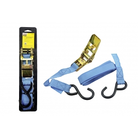 Easy Work EW Ratschenspanngurtsatz, 25mm x 3,75m mit 2 Haken Easy Work EW Ratschenspanngurtsatz, 25mm x 3,75m mit 2 Haken