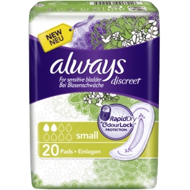 Always Inkontinenz Einlagen Discreet small Always Inkontinenz Einlagen Discreet small