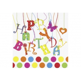 Ti-flair Lunch-Serviette 33x33cm Happy Birthday