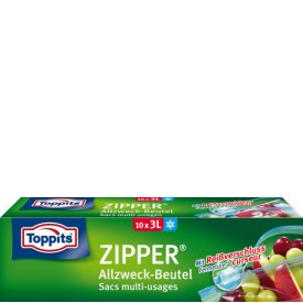 Toppits Zipper Allzweck Frische Beutel 3 L Toppits Zipper Allzweck Frische Beutel 3 L