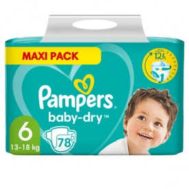 Pampers Baby Dry Gr.6 Extra Large13-18kg Maxi Pack Pampers Baby Dry Gr.6 Extra Large13-18kg Maxi Pack